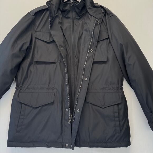 TOWNE By London Fog Field Coat Men's Size L Black Insulated Jacket NWOT - Picture 8 of 16